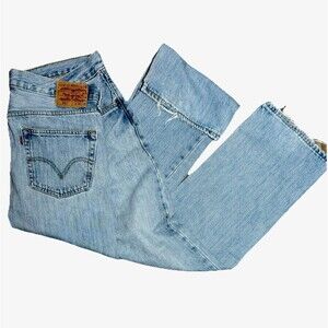 Vintage Levi’s 501 Button Fly Jeans 100% Cotton Faded W36 L30